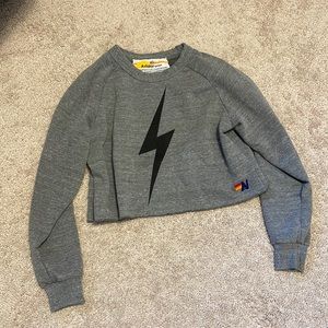 Aviator nation crop sweatshirt